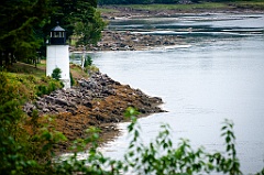Whitlocks Mill Light on Riverbank in Northern Maine